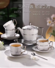 欧式轻奢下午茶陶瓷茶具套装整套咖啡具咖啡杯碟